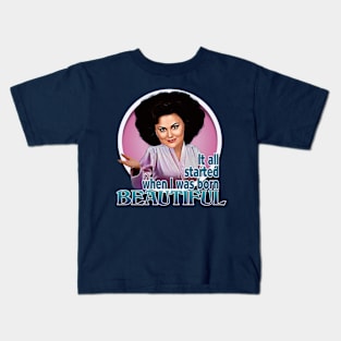 Delta Burke - Suzanne Sugarbaker Kids T-Shirt